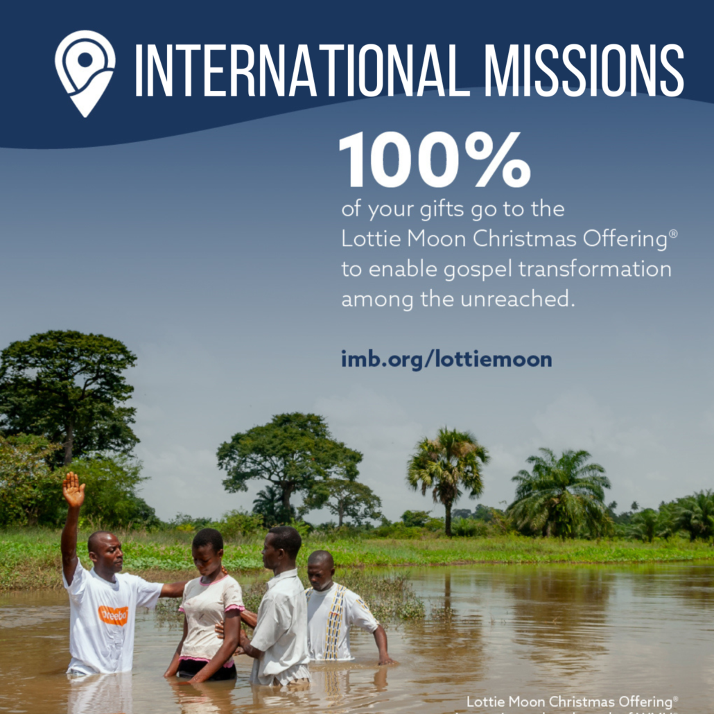 INTERNATIONAL MISSIONS LOTTIE MOON CHRISTMAS OFFERING Charleston