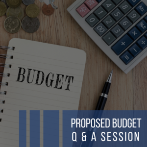 Budget Q&A Session 1 @ Charleston Baptist Church